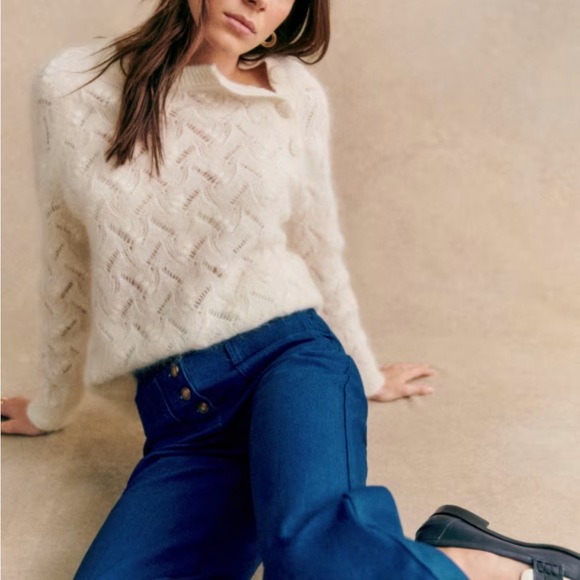 Sezane Sweaters - Sezane Poppy Jumper Ecru XS